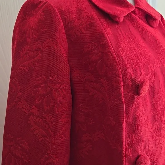 Talbots | Red Double Breasted Jacket - Picture 6 of 11